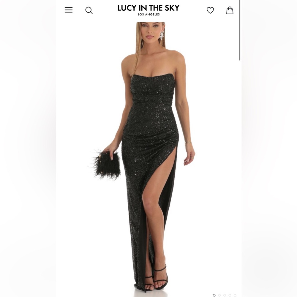 Brand new Black Sequin Corset dress.  Size medium.  Tags on.